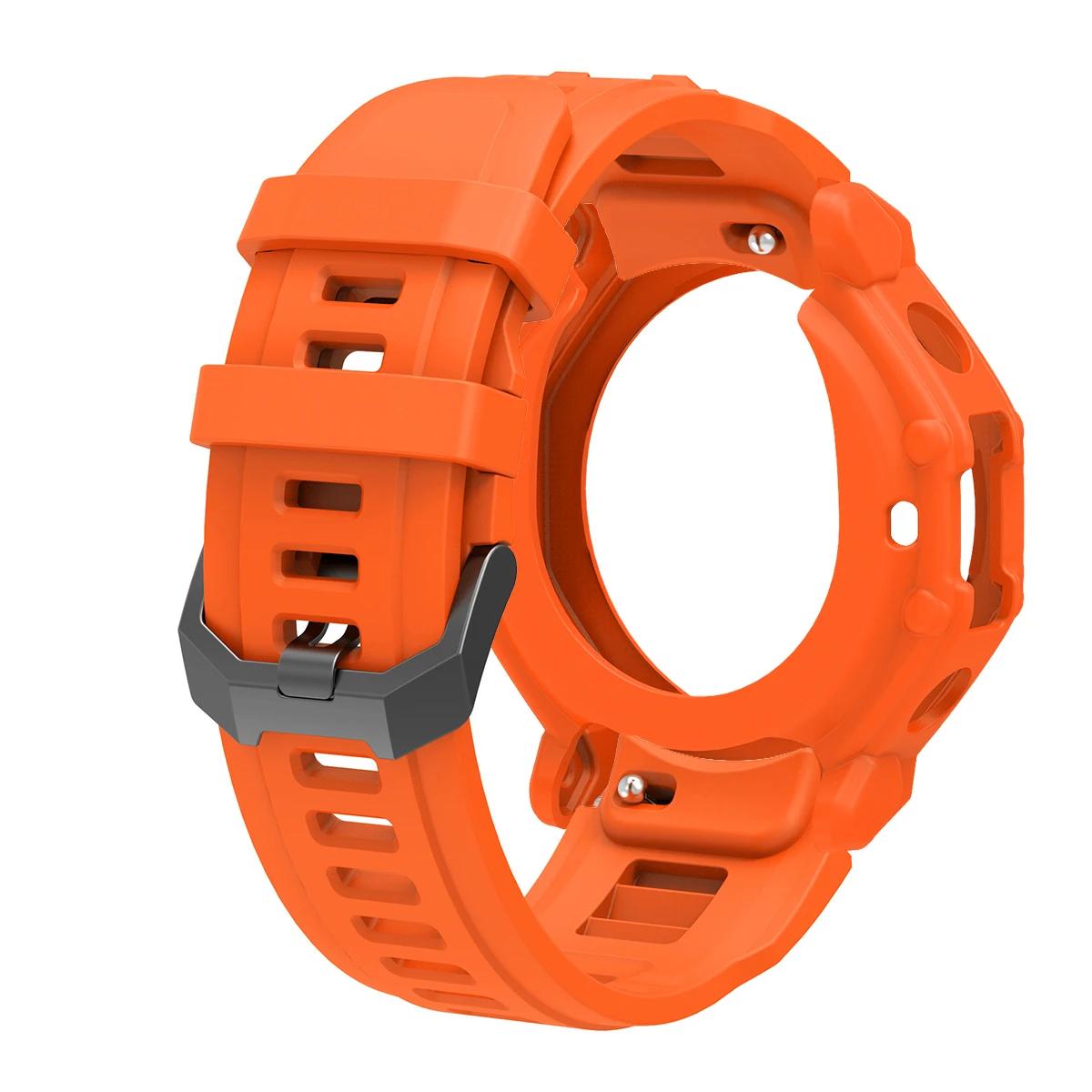 

Силіконовий ремінець + Чохол для смарт-годинника Huami Amazfit T-REX 3 Pro Ремінець для годинника Браслет Накладка на зап ястя для Amazfit T-rex3 Pro For T-rex 3pro 48mm