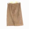 Whim Gazette Sheepskin Leather Knee Length Tight Skirt 36 S Brown Whim Gazette(USED)