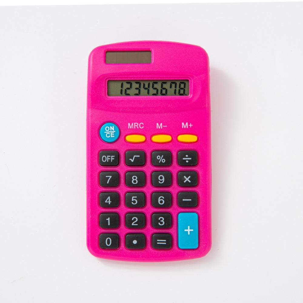 Large LED Display Mini Pocket Calculator 8-Digit Standard Function Calculator  Students