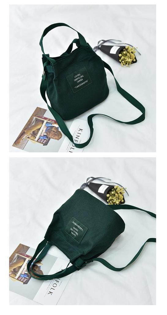Walking Bag, Women's Crossbody Bag, Mini Canvas Bag, Japanese Cloth Bag, Cute Girl's Handbag, Water Bucket Bag, Miscellaneous Handbag