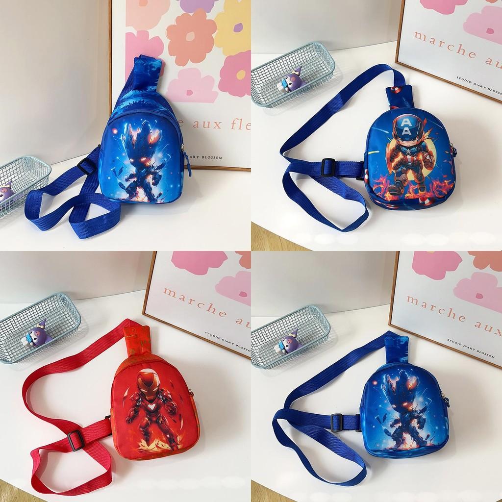 Cartoon Avengers Chest Waist Bag Kids Sling Shoulder Crossbody Gift Bag
