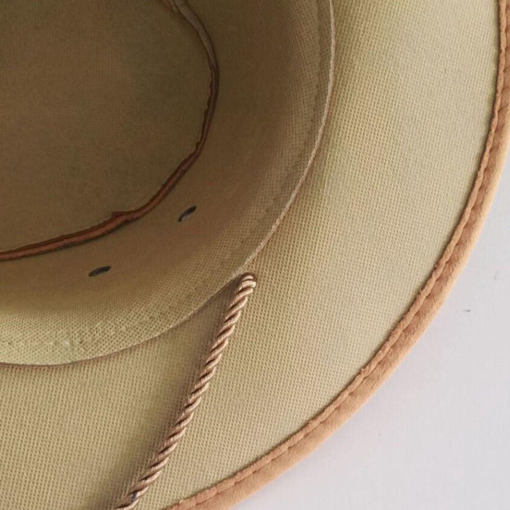 Wide Brim Summer Sun Hat Beach Cap Sunscreen Cap Casual Western Cowboy Hat  Summer