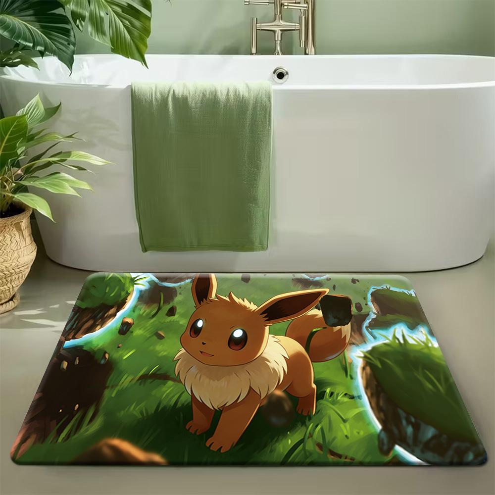 

Pokemon Forest River Print Doormat Anti-slip Absorbent Floor Mat for Home Entrance Bedroom Living Room Decor 40cm x 60cm