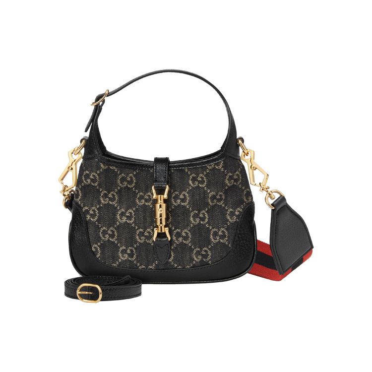 

Gucci Jackie 1961 Gold Lock Monogram Canvas And Leather Mini Shoulder Bag Women Shoulder Bag Black 685127-UN3AG-1294 Basic Set (Bag+Dust Bag)