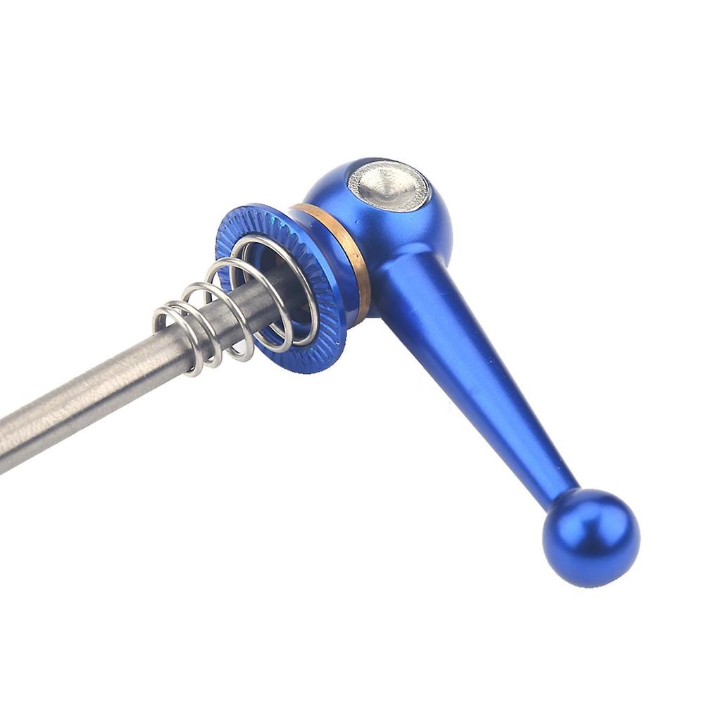 2pcs Ultralight Titanium Alloy Quick Release Skewer Bike Replacement Repair Parts (Blue)
