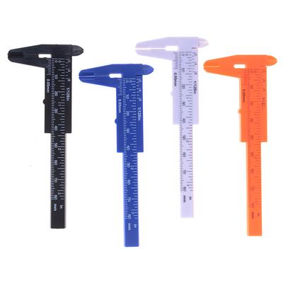 1 pieza de calibrador de plástico Wen Play, calibrador de botón, calibrador Vernier mini de 8 cm