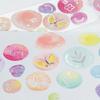 1 Roll Masking Tape 2m Color Gradient Bubble Star Die-Cut Tape Scrapbook DIY Journal Planner Decoration For Phone Case Notebook