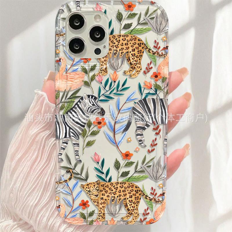 Jungle Tiger for iPhone Apple 11/12/13/14/15/16/17PROMAX Airbag Phone Case