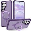 Case for Samsung S26 Plus Ultra Magnetic Mounting Bracket Protective Case Wireless Charging Full Coverage Plain Shock Proof
