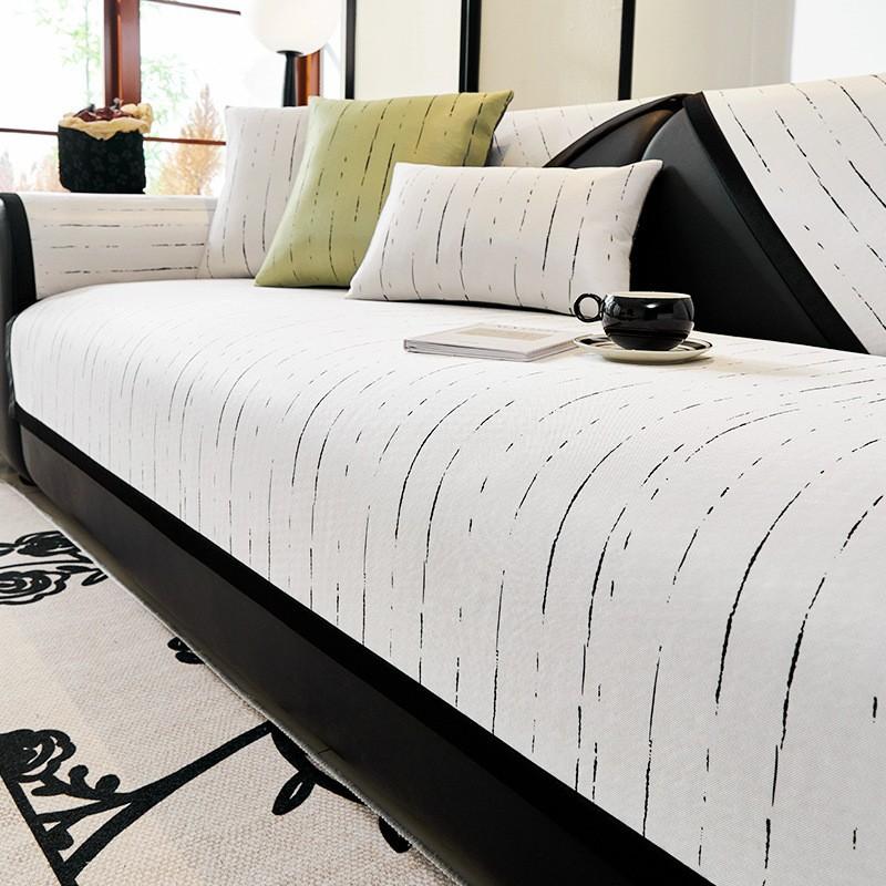 

Sofa Cushion Summer Ice Silk Mat Simple Modern High-End Seat Cushion Non-Slip Cover Cloth Towel New Cover 70*70cm