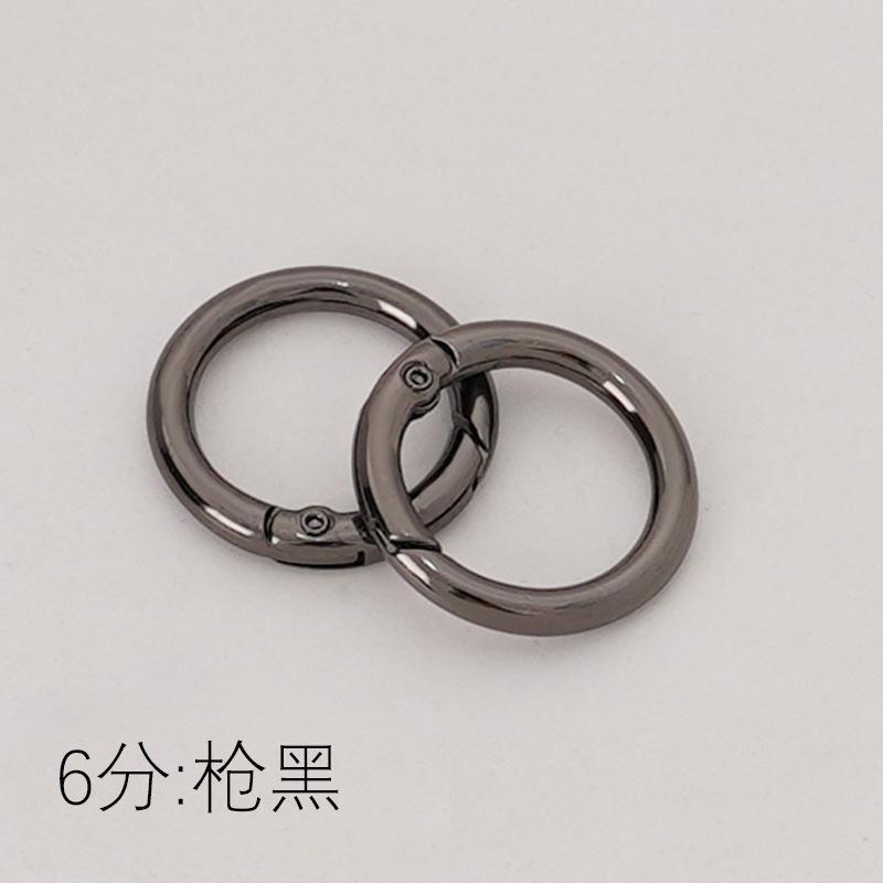 DIY Zinc Alloy Spring Ring, Key Ring, Metal Round Ring, Spring Ring, Round Pendant Buckle, Movable Opening Ring