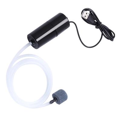 Mini kyslíkový kompresor Vzduchová pumpa pro akvária USB napájení Tichý provzdušňovač se vzduchovacím kamenem a 100cm hadičkou