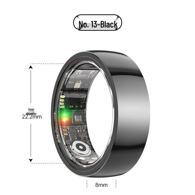 Smart Ring: Heart Rate, Blood Oxygen, Sleep Monitor & Waterproof Pedometer