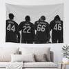 1Pc Ice Hockey Four Guys Book Character Tapestry, Off Campus Fan Wall Hanging, Cool Room Stuff, Large Size, Polyester 2D Print,