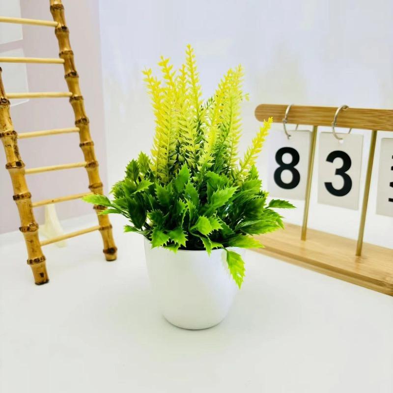 

Лаванда Маленький Круглый Горшок Бонсай Круглый Горшок Искусственный Цветок Комнатные Растения, Искусственные Растения и Зеленые Растения для Домашнего Декора жёлтый