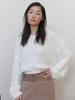 Asula Leather Fur Mix Skirt (Brown)