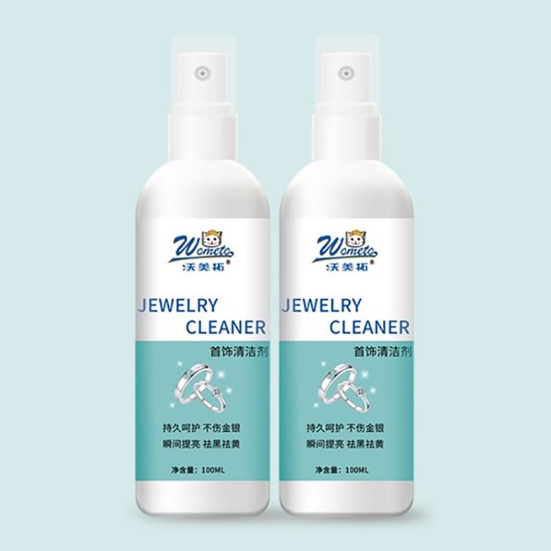 Jewelry Cleaner Cleaning Solution Tarnish Remover Stain-Free Diamonds Gold Jewelry Clean Liquid