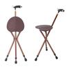 Portable Walking Assistant Lightweight Elder Cane Stool Adjustable Multifunctional Aluminum Alloy Crutch