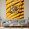 Hull City A.F.C Tiger Emblem Design Patterned Tapestry Decorative Wall Hanging, Home Bedroom Living Room Decor