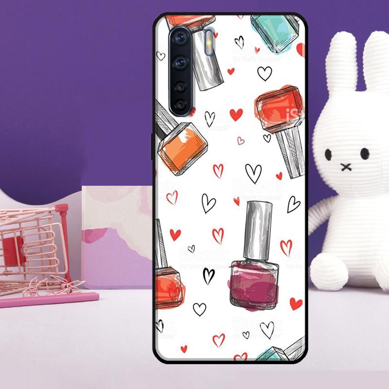 

Beautiful Nail Polish Enamel Color Case For Oppo A57 A77 A76 A16 A96 A17 A18 A60 A80 A40 A38 A58 A78 A98 A94 A74 A54 A15 A5 Pro OPPO A96 4G
