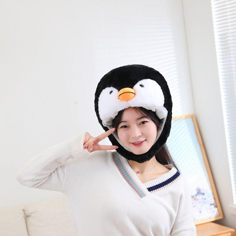 Cotton-filled penguin headgear, hat, photo props, photo props, cartoon headgear, performance props