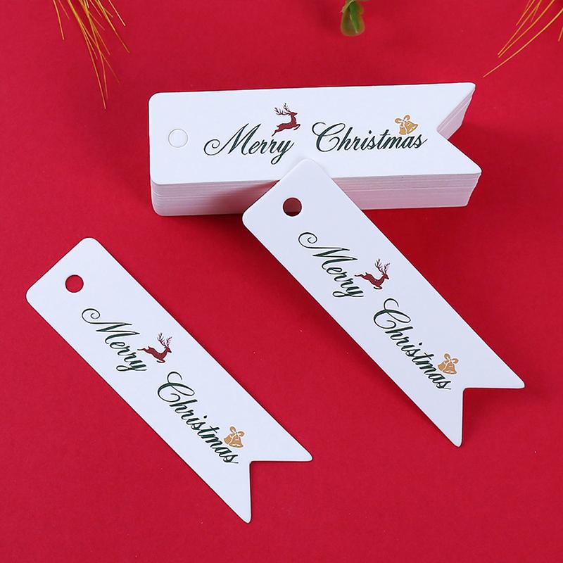 100PCS/Set Gift Tags Store Gifts Christmas Decorations Easy To Use Label Exquisite Christmas
