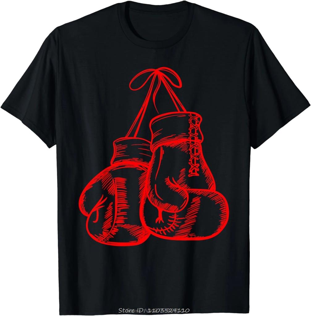 Regalo di Compleanno Divertente Amore Retro Guanti da Box Rossi Regali Regalo Boxer T-Shirt Abbigliamento Uomo Streetwear T-Shirt Grafiche Harajuku