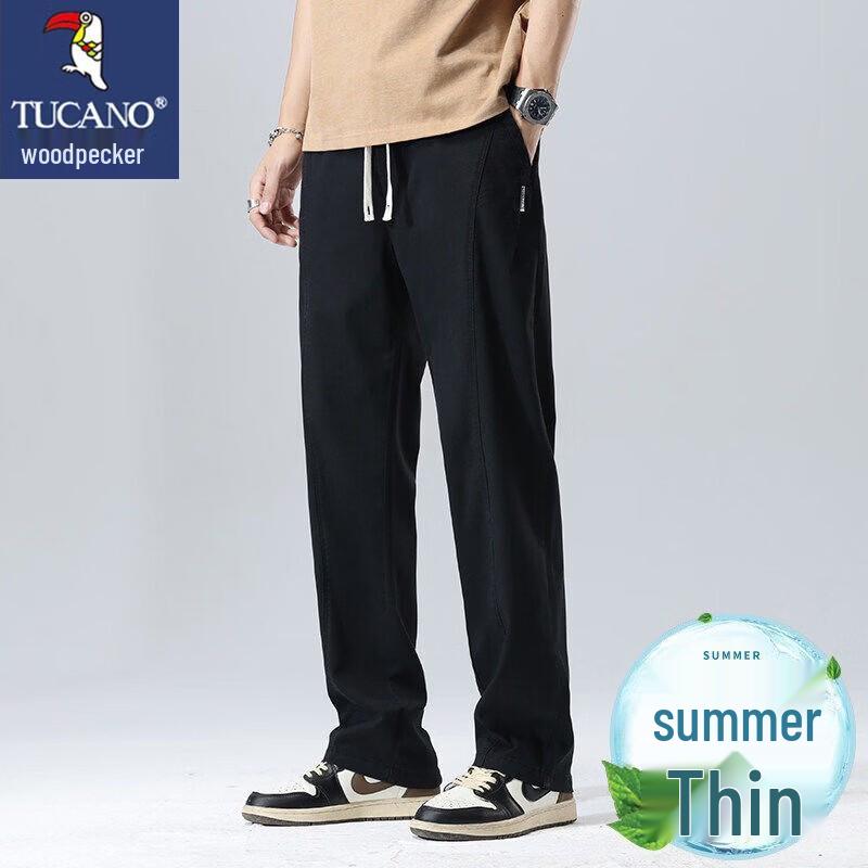 TUCANO Men s Summer Lyocell Blend Straight Casual Pants 5XL (40)