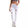 High Waist Slim Fit Black Women's Elastic Jeans