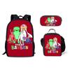 Classic Popular Novelty Funny Garten of Banban 3D Print 3pcs/Set Pupil School Bags Laptop Daypack Backpack Lunch Bag Pencil Case
