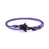 Fashion Nylon Bracelets For Men Women Couple Gifts Wrap Braided Wristband Male Bracelet Rope Alloy Hook Anchor Bangle
