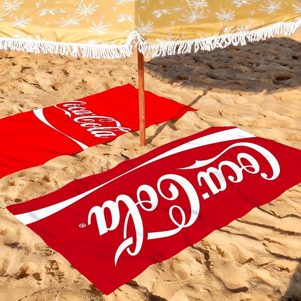 Modny nadruk C-CoCa C-ColaS Ręcznik Suszący Ręcznik Kąpielowy Nadaje Się Do Lekkiego Pływania Kempingu Jogi Plaża Na Zewnątrz