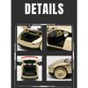 1/32 Tesla CyberCab Robotaxi Alloy Driverless Taxi Car Model Diecast Metal New Energy Car Vehicles Model Sound and Light Kids Toy Gift