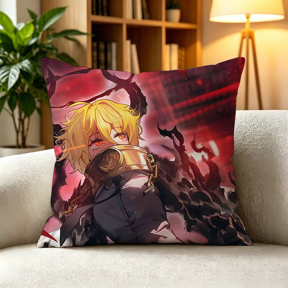 D-Don Quixote Spanish Classic Novel Square Double-Sided printed Pillow Case Bedroom Bedside Pillow Sofa Cushion Cover