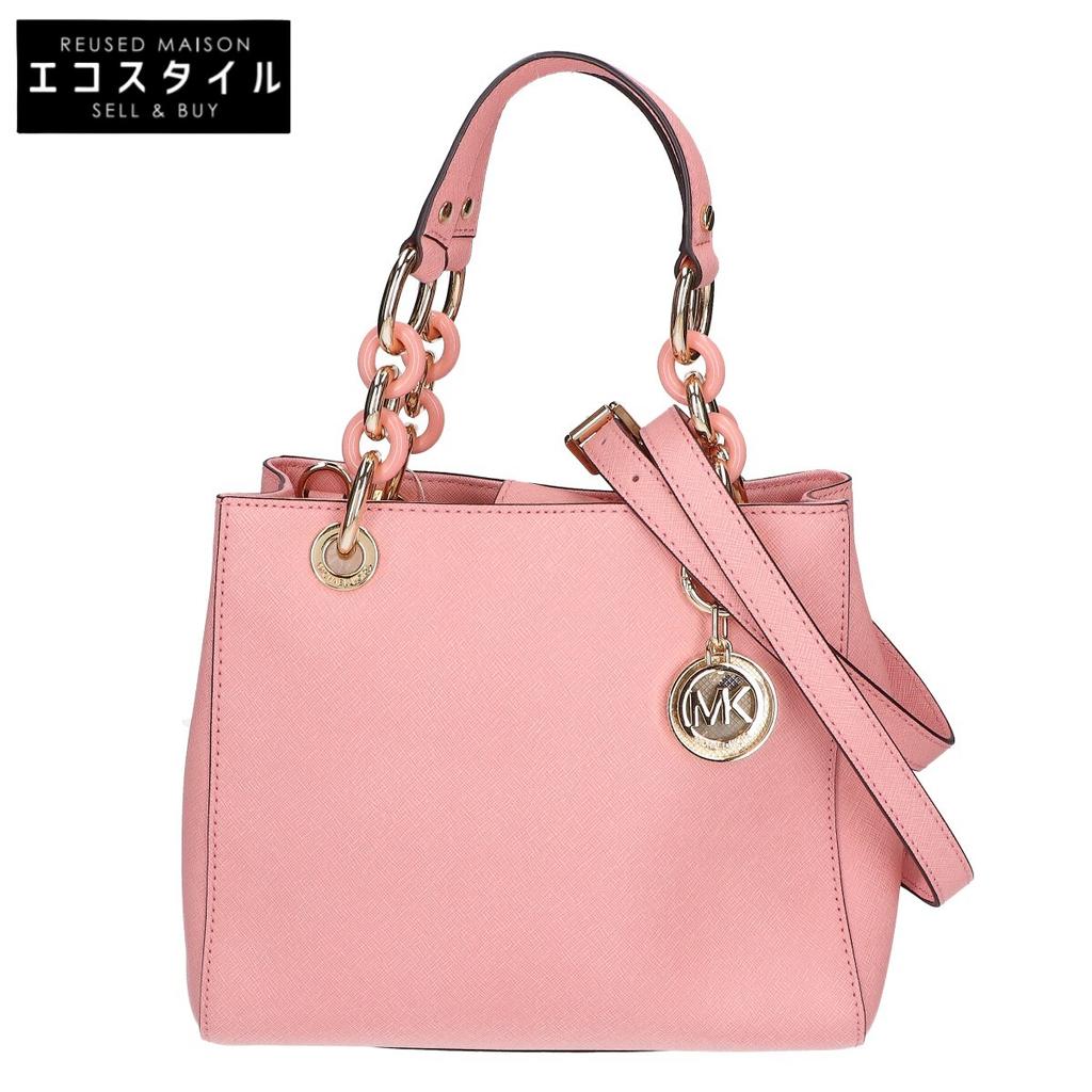 Michael Kors [Good Condition] CYNTHIA 2WAY Shoulder Handbag Light pinkUsed