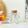 Creative Glass Bottle with Sand, Shells, Lucky Stars, Paper Cranes, and Rainbow Pentagrams
