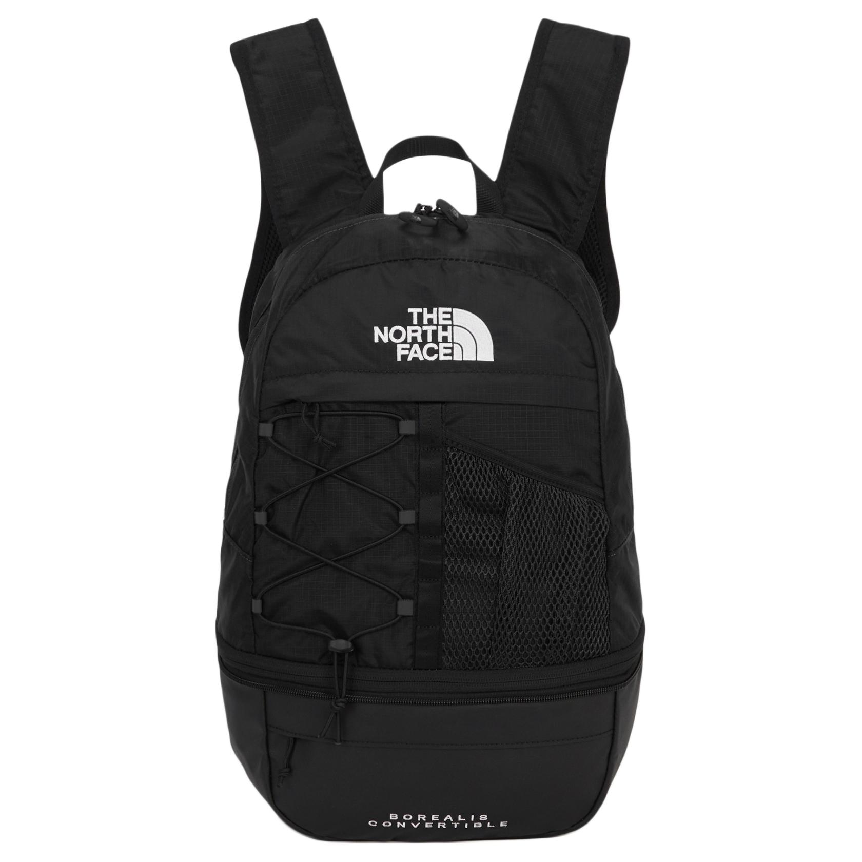 The North Face 17.5L Logo Fashion Versatile Nylon Backpack Unisex backpack Black NM2SR32A Black