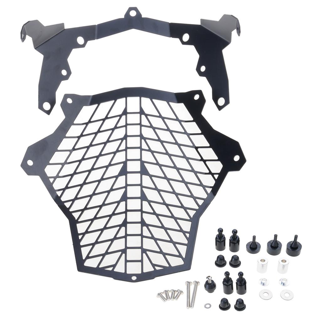 Motorcycle Headlight Grille Retro Motorcycle Side Mount Head Lamp Cover For 1050 1090 1190 1290