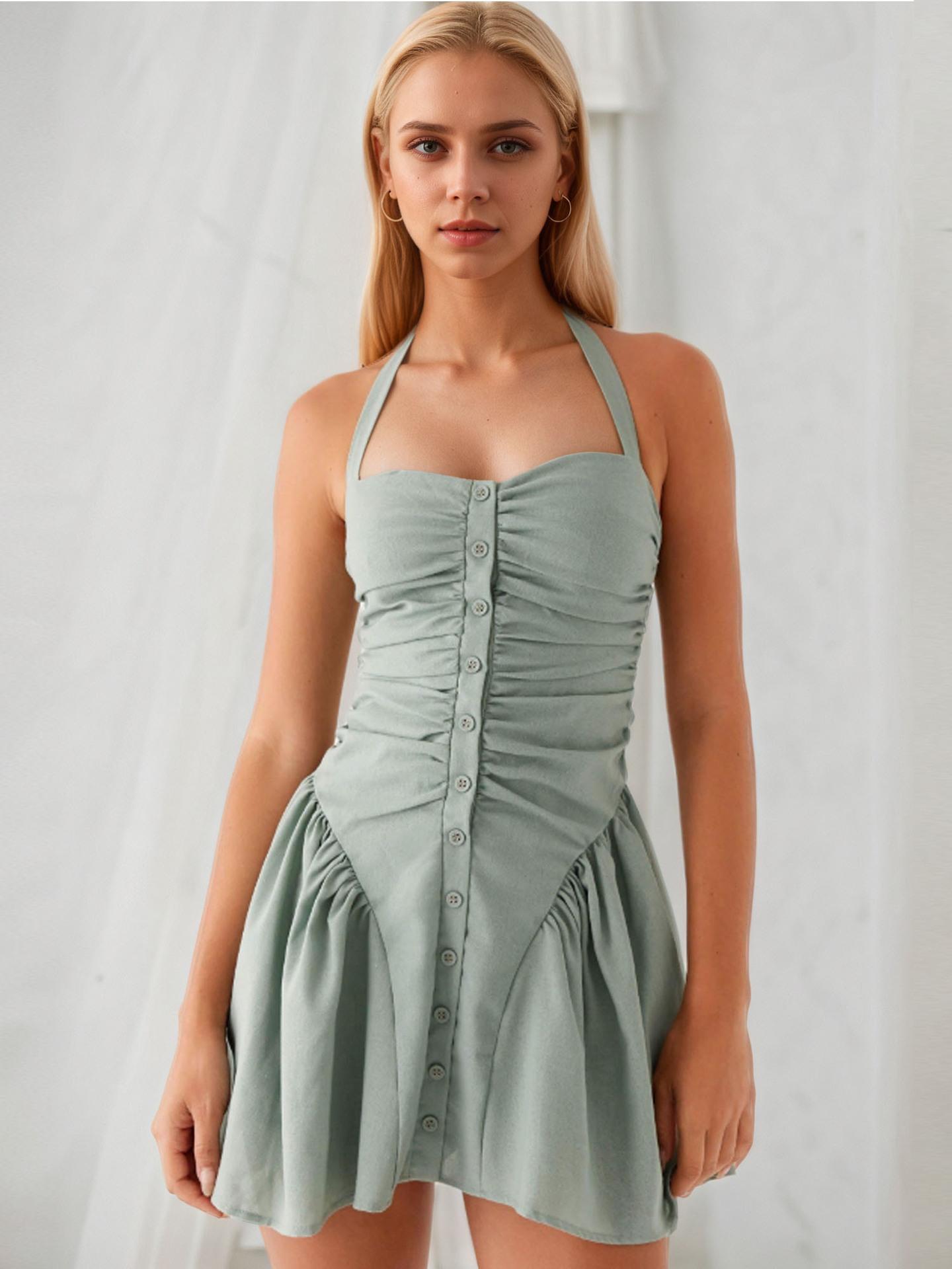 

A Sexy and Fashionable Summer Dress with A Halter Neck and Backless XL