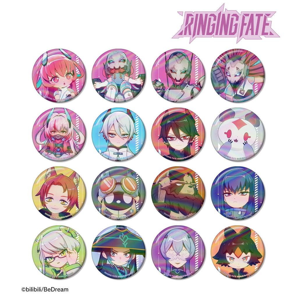 TV Anime "RINGING FATE" Trading Aurora Can Badge Box of 16