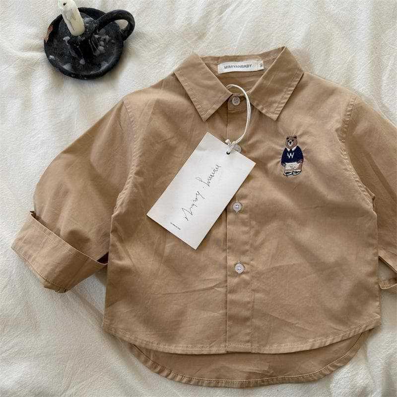 

В наличии! 2025 Весна Мальчиковая мультяшная футболка с длинным рукавом однотонной расцветки 90