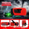 Portable Emergency Hand-cranked Radio with Flashlight and Auto-Tuning