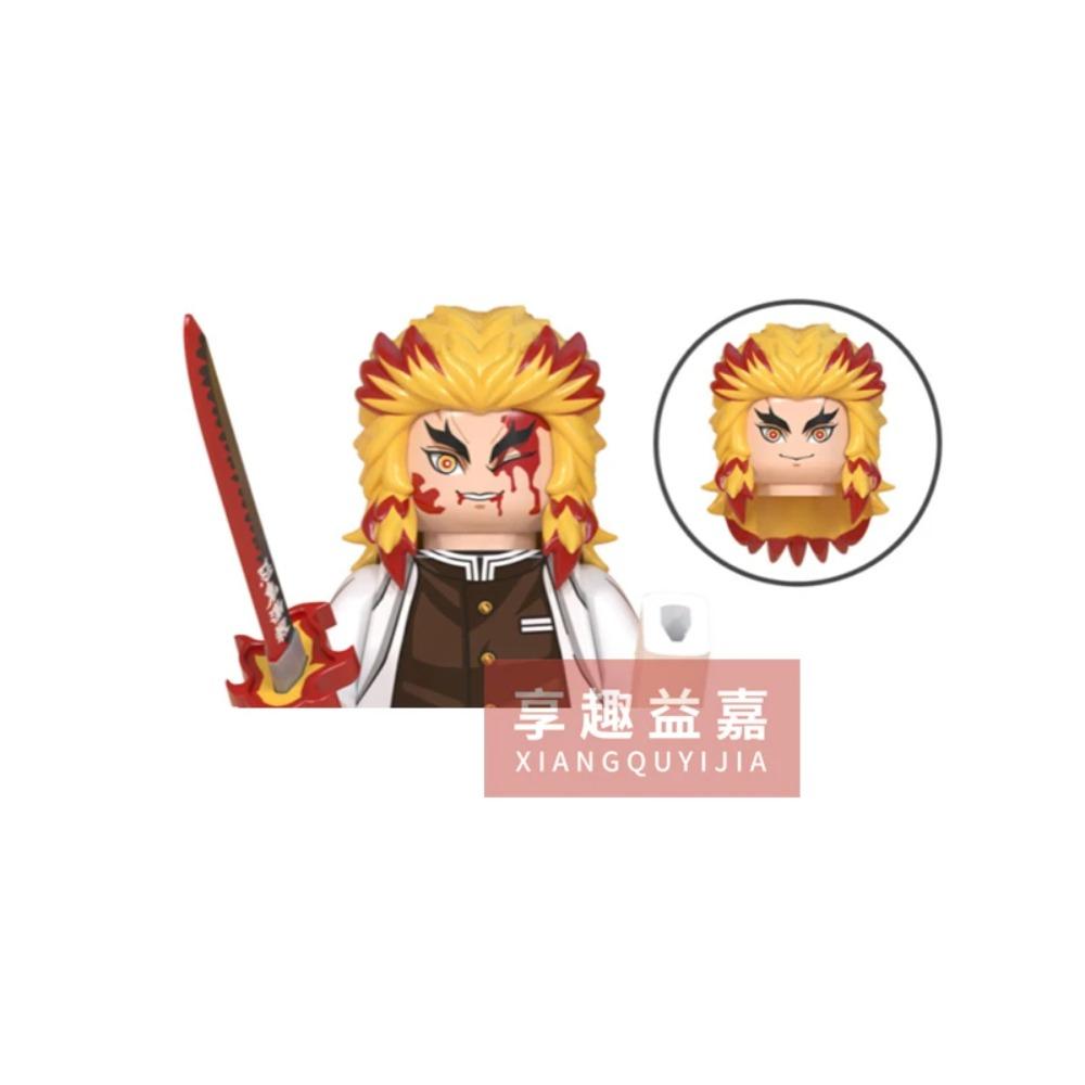 WM Blocks 6116 6137 6138 Demon Slayer Tanjirou Nezuko Inosuke Zenitsu Giyuu Rengoku Uzui Tengen Anime Bricks Building Blocks