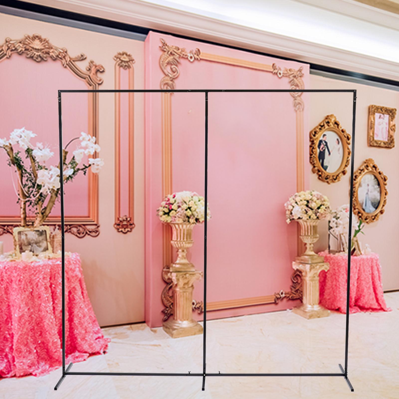 

Large Portable 2.3m x 2.3m Flower Wall Backdrop Wedding Balloons Events For Party,Children Party ,Birthday Party Black Iron чорний