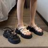 Platform Sandals Women's 2025 New Summer Wear Height-increasing Roman Shoes