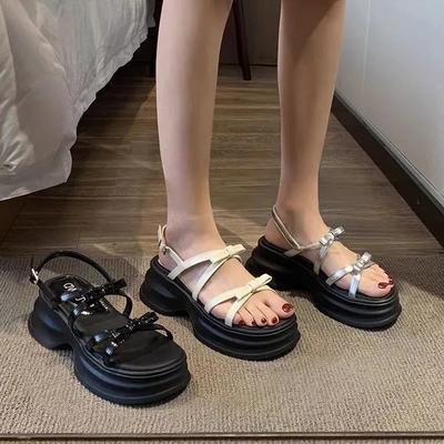 Sandali Zeppa Donna 2025 Nuovi Estivi Scarpe Romane Rialzanti