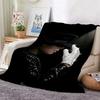 Michael Jackson Pop Theme Printed Blanket Warm Comfortable Fleece Blanket For Camping Travel Home Decor Holiday Gift