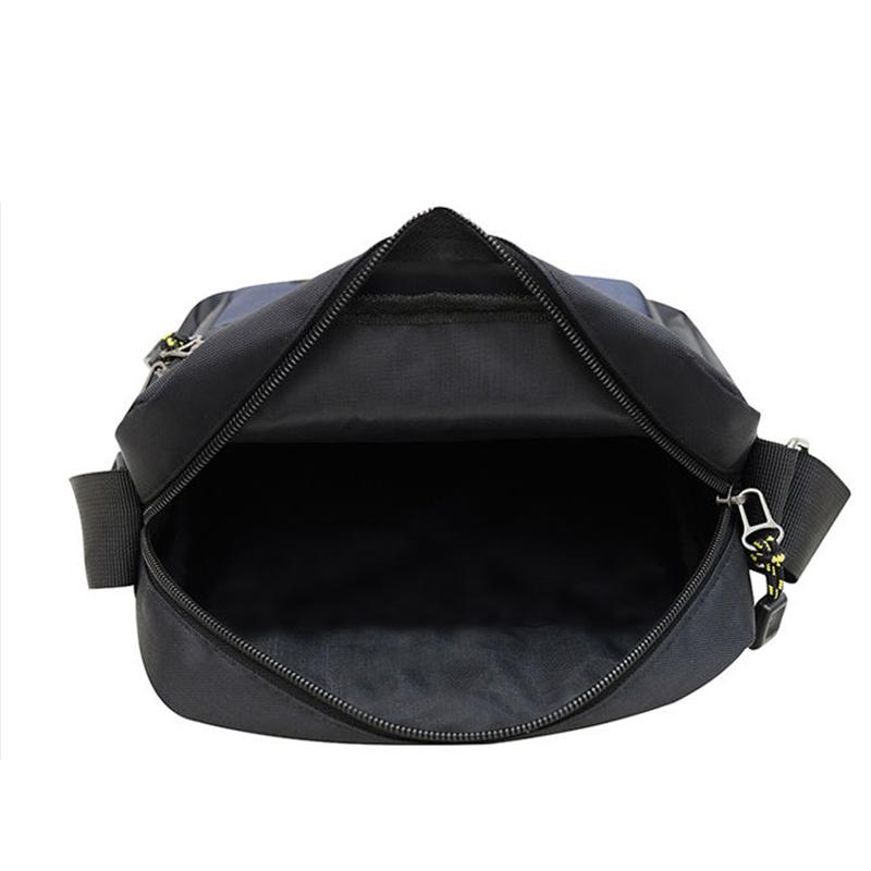 Durable Men's Crossbody Bag, Water Resistant Nylon Shoulder Purse with Multi-pocket Design for Daily Commute & Travel