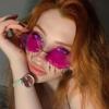 European and American new frameless cloud lightning sunglasses, party and dance funny sunglasses, women's trendy sunglasses