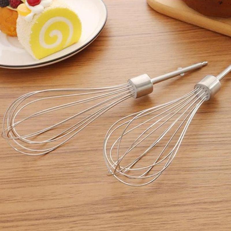 New Stainless Steel Egg Beater 12 Wire Eggs Frother Handmade Dessert Supplies For Blending Whisking Beating Stirring
